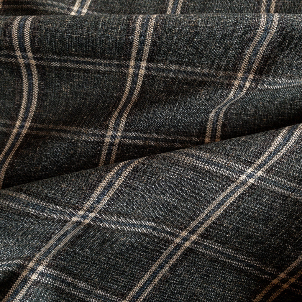 Cason Plaid Fabric, Blue Spruce - HomeStyle Fabrics