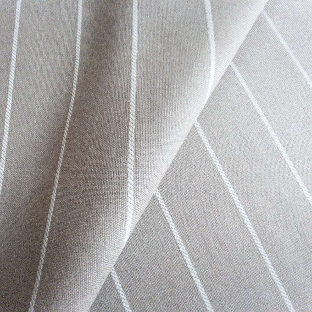 54” Remnant Padilla Striped Upholstery Fabric, Sand - HomeStyle Fabrics