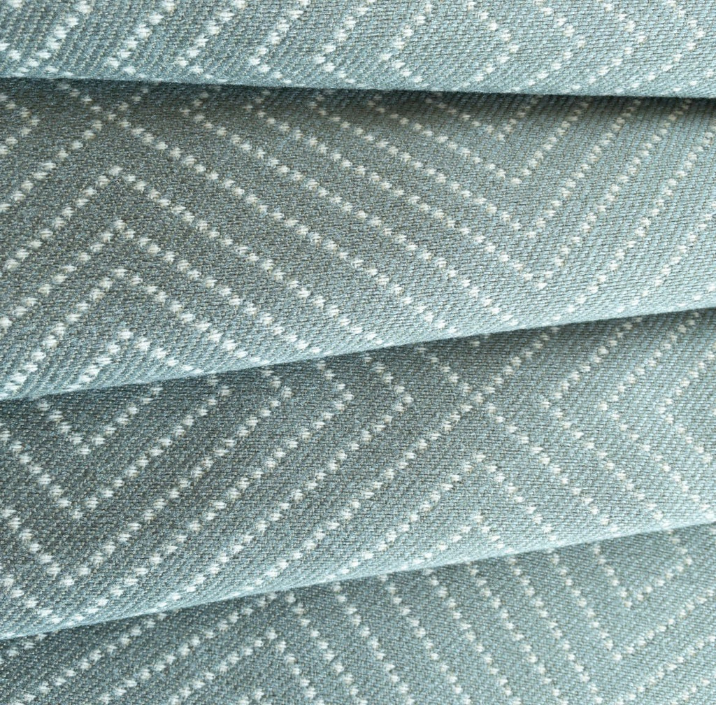Frida Diamond Geometric Fabric, Spa - HomeStyle Fabrics