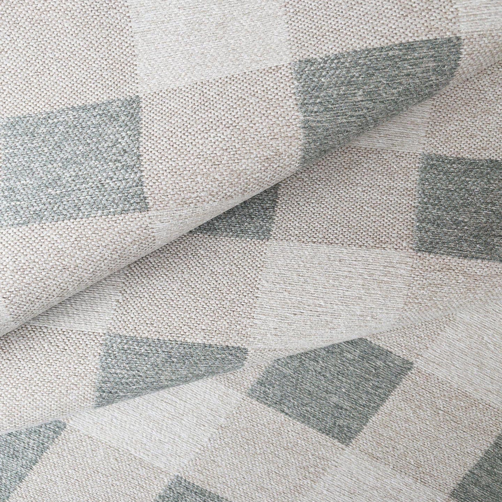 Ruskin Check Fabric, Spa Green - HomeStyle Fabrics