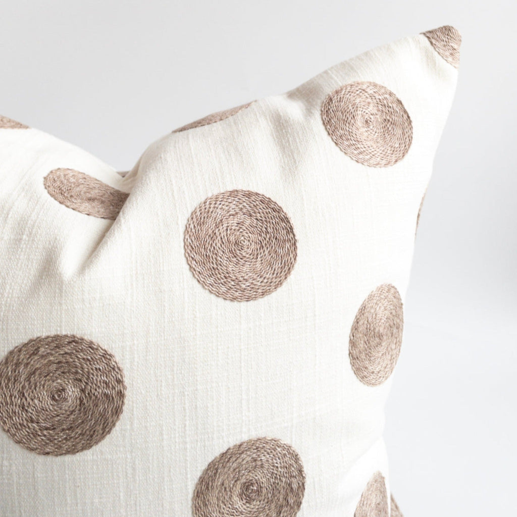 Vienna Geometric Pillow Cover, Cream - HomeStyle Fabrics