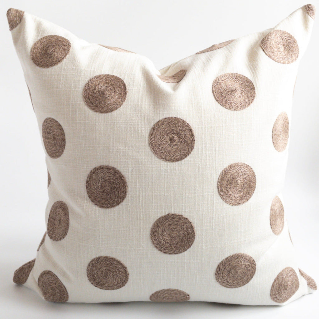 Vienna Geometric Pillow Cover, Cream - HomeStyle Fabrics