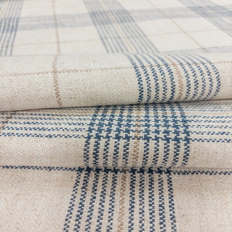 Daine Plaid Upholstery Fabric, Twilight HomeStyle Fabrics