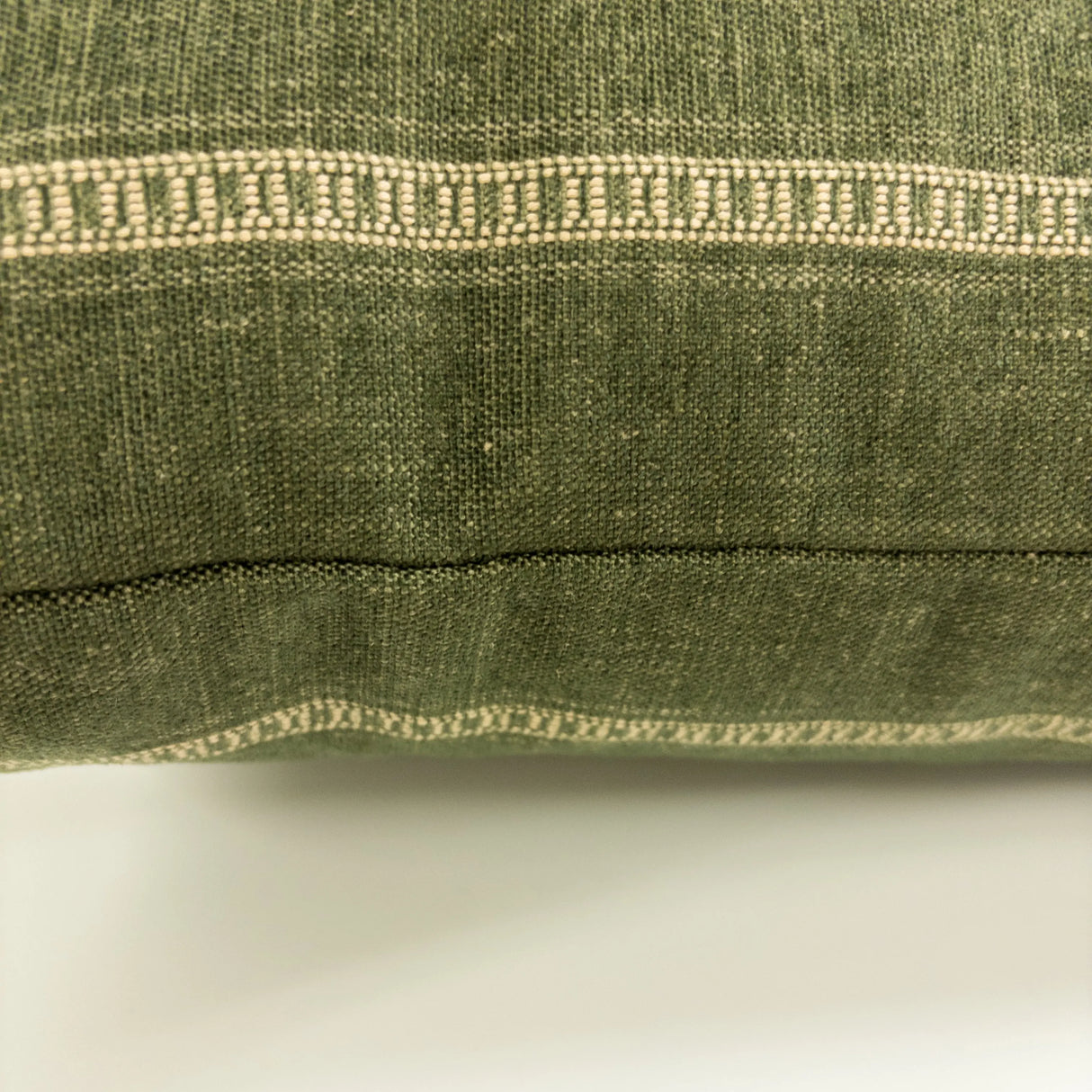 Remi Stripe Pillow Cover, Olive HomeStyle Fabrics