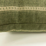 Remi Stripe Pillow Cover, Olive HomeStyle Fabrics