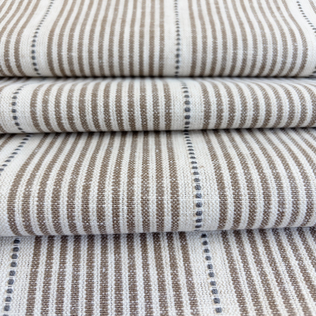 Isla Stripe Fabric, Butterscotch - HomeStyle Fabrics