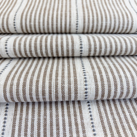 Isla Stripe Fabric, Butterscotch - HomeStyle Fabrics