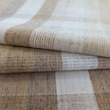 Jasper Plaid Fabric, Caramel - HomeStyle Fabrics