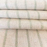 Mila Stripe Fabric, Aloe - HomeStyle Fabrics