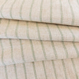 Mila Stripe Fabric, Aloe - HomeStyle Fabrics