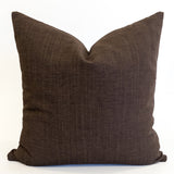 Piper Pillow Cover, Coffee - HomeStyle Fabrics