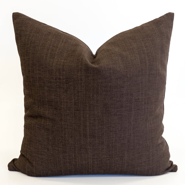 Piper Pillow Cover, Coffee - HomeStyle Fabrics