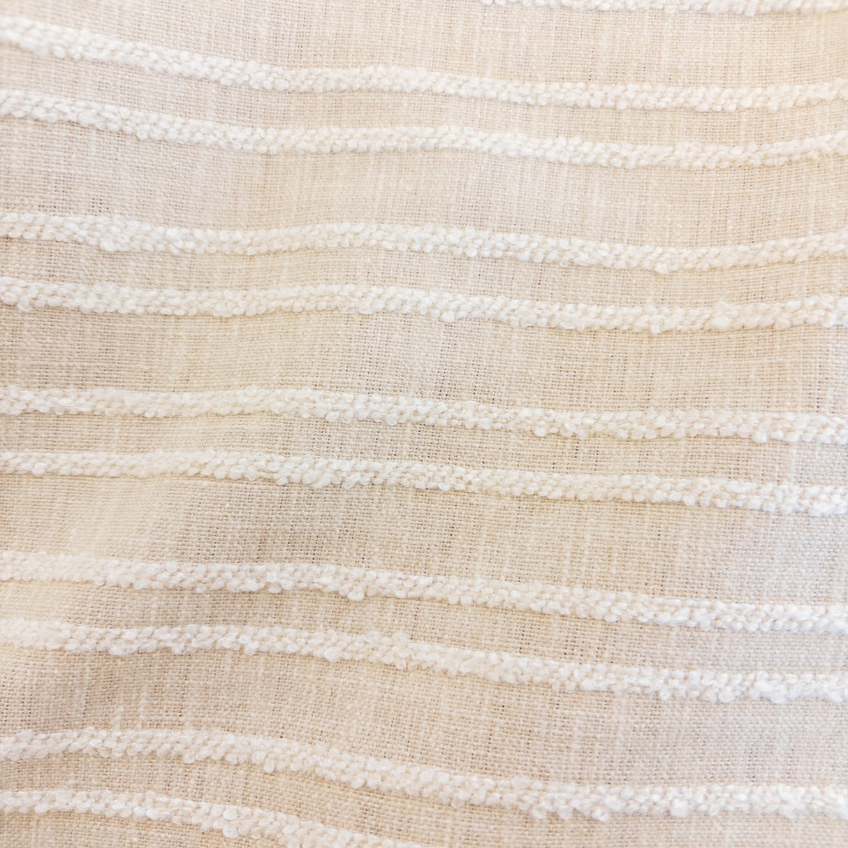 Sienna Striped Fabric, Flax - HomeStyle Fabrics