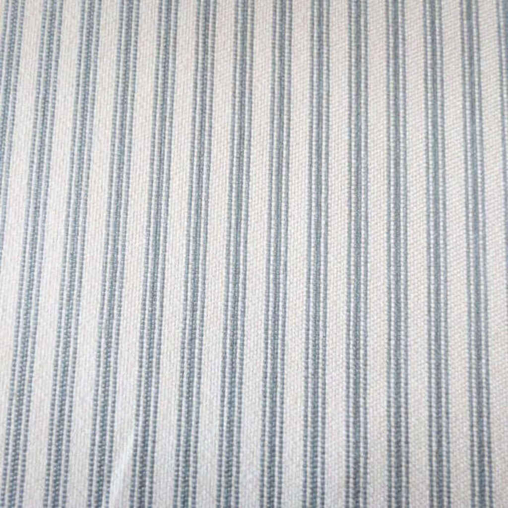 25" Remnant Fallon Green Ticking Stripe Fabric, Mint - HomeStyle Fabrics