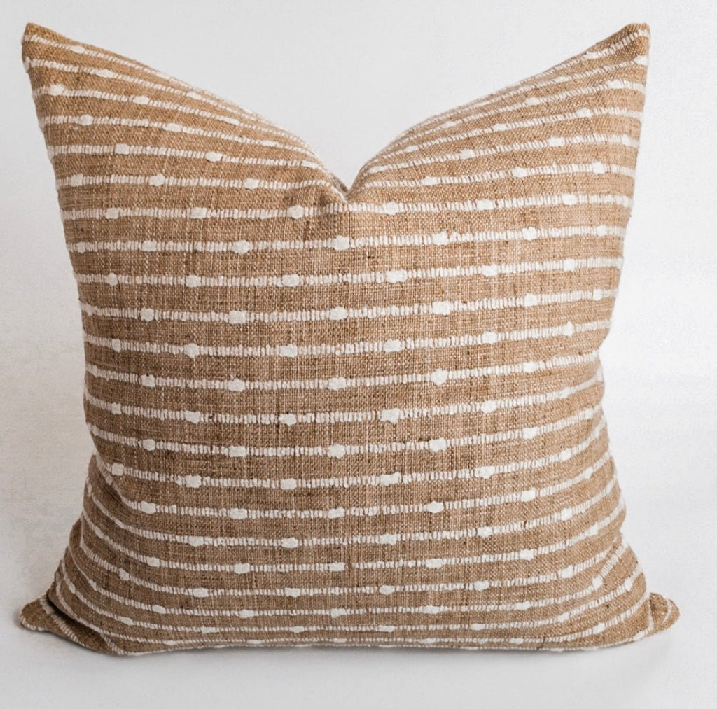 Dalia Stripe Pillow Cover, Harvest - HomeStyle Fabrics