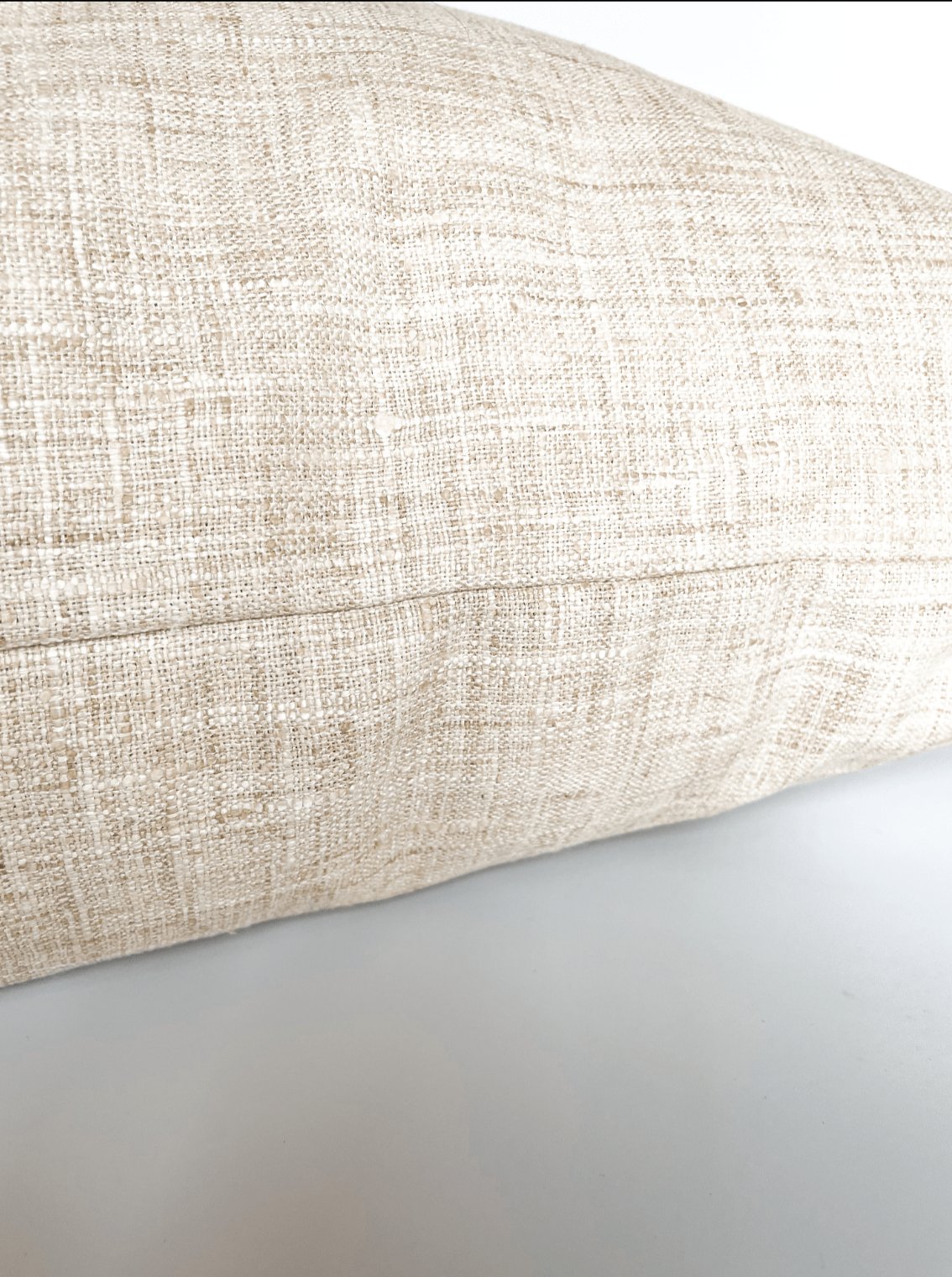 Finley Textured Throw Pillow, Oatmeal - HomeStyle Fabrics