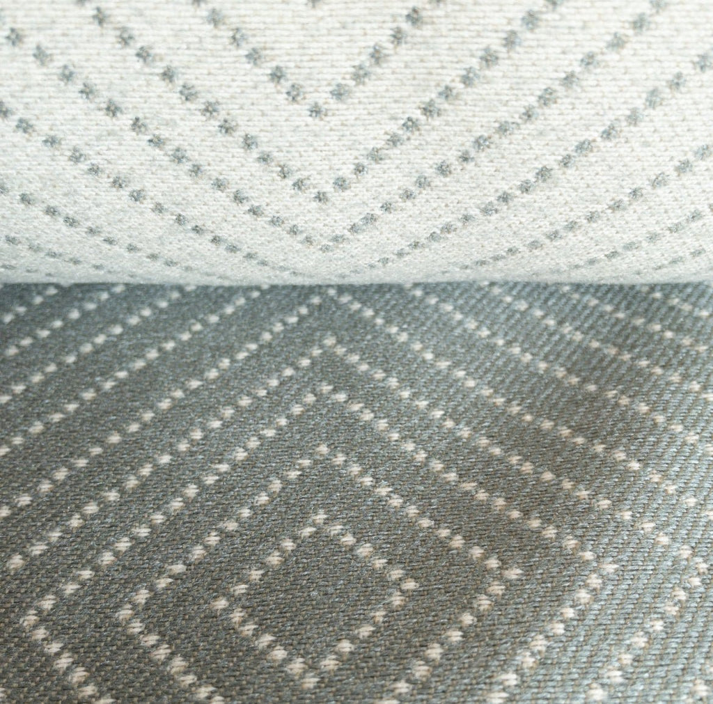 Frida Diamond Geometric Fabric, Spa - HomeStyle Fabrics