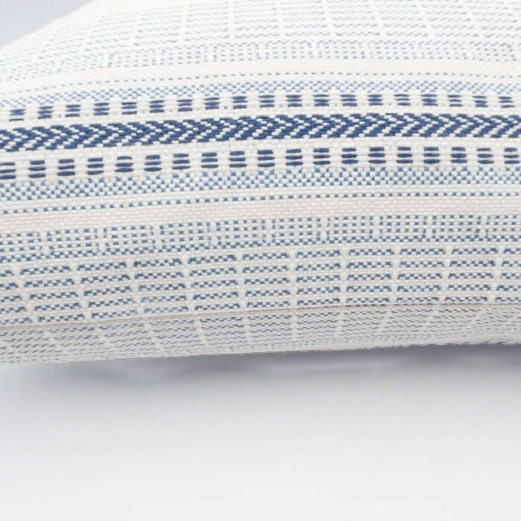 Logan Striped Pillow Cover, Lapis - HomeStyle Fabrics