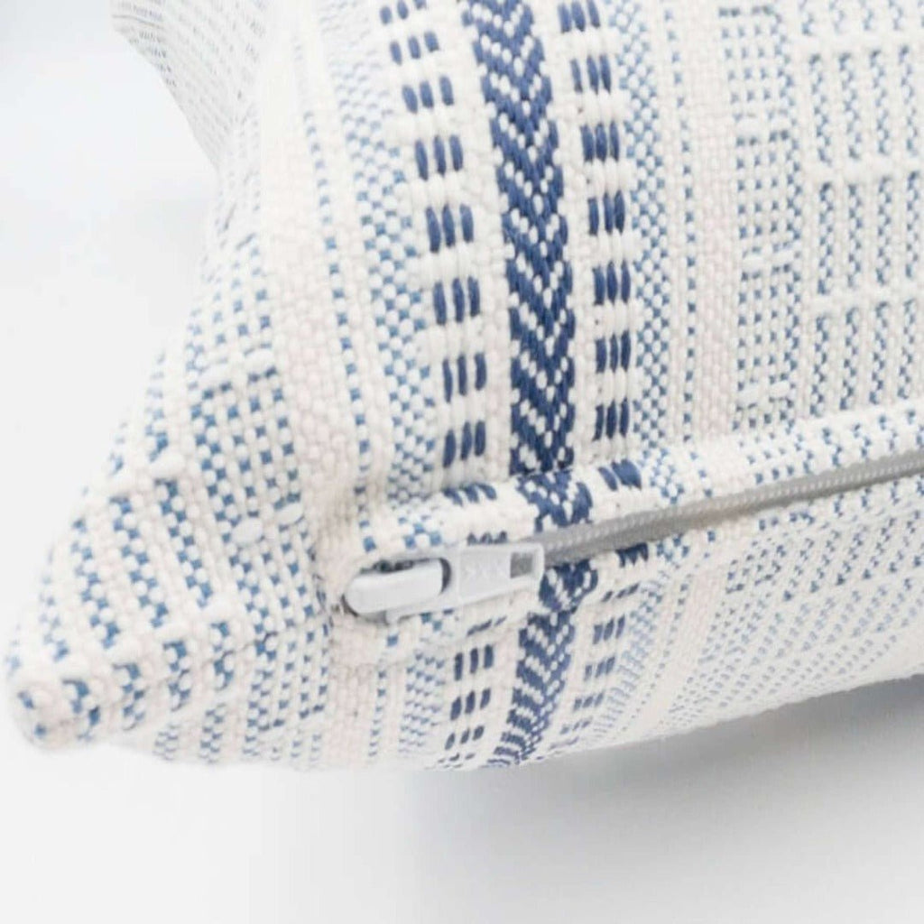 Logan Striped Pillow Cover, Lapis - HomeStyle Fabrics