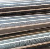 Orion Ombre Stripe Fabric, Denim - HomeStyle Fabrics