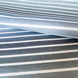 Orion Ombre Stripe Fabric, Denim - HomeStyle Fabrics
