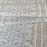 Pascal Block Print Fabric, Grey - HomeStyle Fabrics