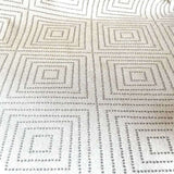 Remnant Frida Diamond Geometric Fabric, Smoke 61" - HomeStyle Fabrics
