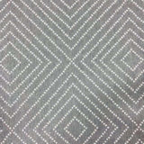 Remnant Frida Diamond Geometric Fabric, Smoke 61" - HomeStyle Fabrics