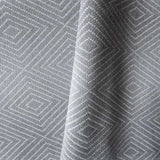 Remnant Frida Diamond Geometric Fabric, Smoke 61" - HomeStyle Fabrics