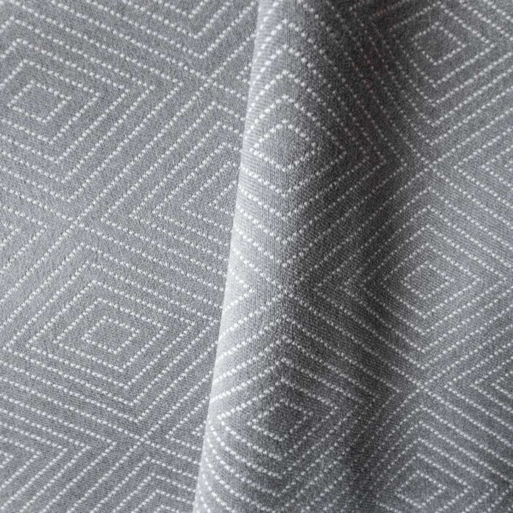 Remnant Frida Diamond Geometric Fabric, Smoke 61" - HomeStyle Fabrics