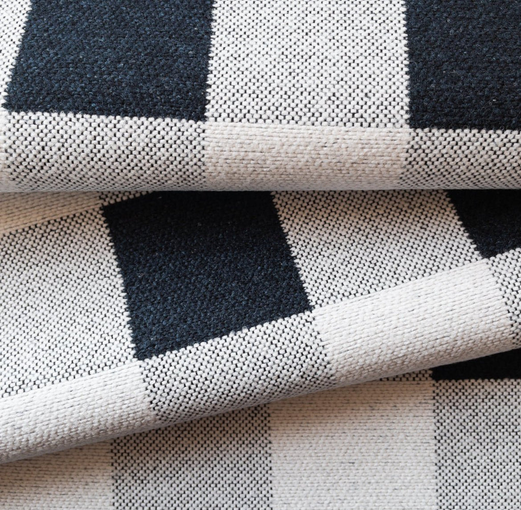 Ruskin Buffalo Plaid Fabric, Navy - HomeStyle Fabrics