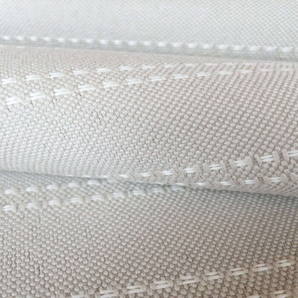 Silas Striped Indoor/ Outdoor Fabric , Hemp - HomeStyle Fabrics