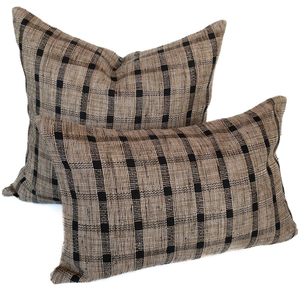 Taron Plaid Pillow Cover, Walnut - HomeStyle Fabrics